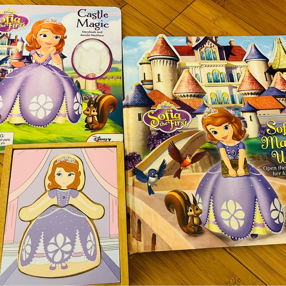 Sofia princess puzzle and books
